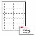Classic Name Tag Paper Inserts - 2 Color (3 1/2"x2")
